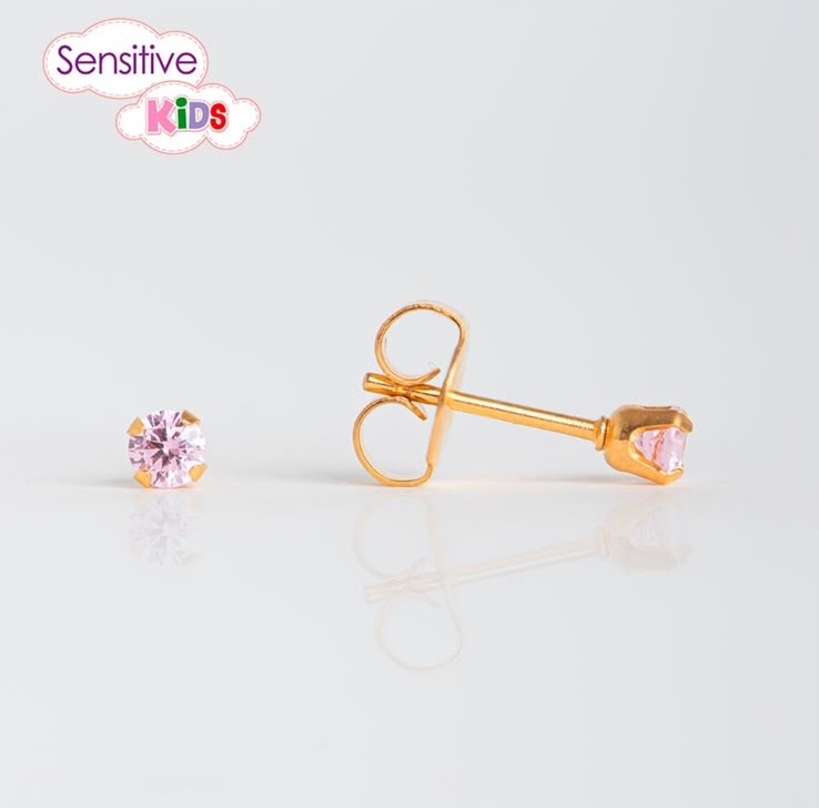 Tiffany Zircônia Rosa 3mm
