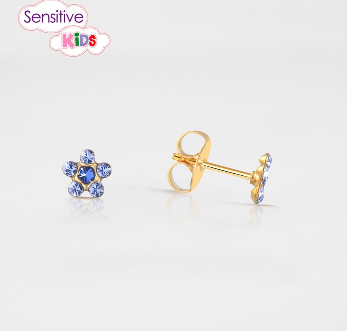 Sensitive Kids Daisy Azul Safira 5mm